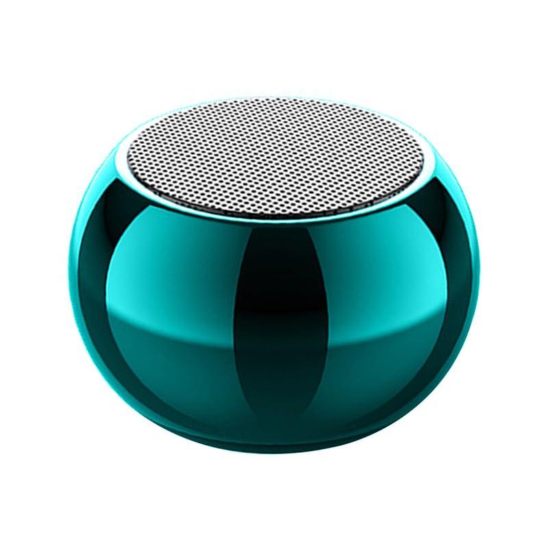 TWS Bluetooth Speaker 4D Mini Electroplating Round Steel Speaker - Multicolor - Pack of 1