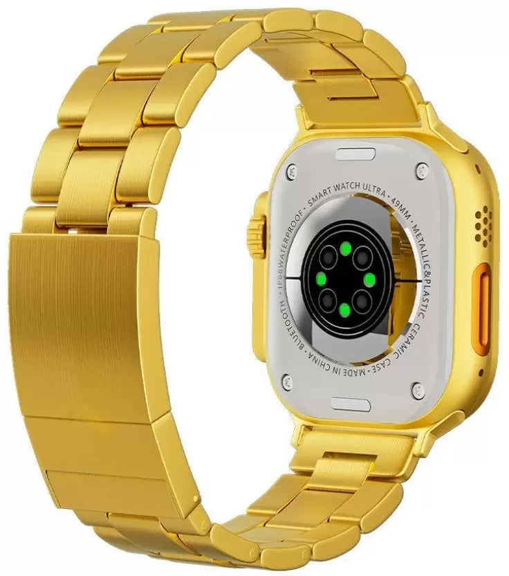 Evo Ultra Watch Gold 49mm with Metal Chain Belt